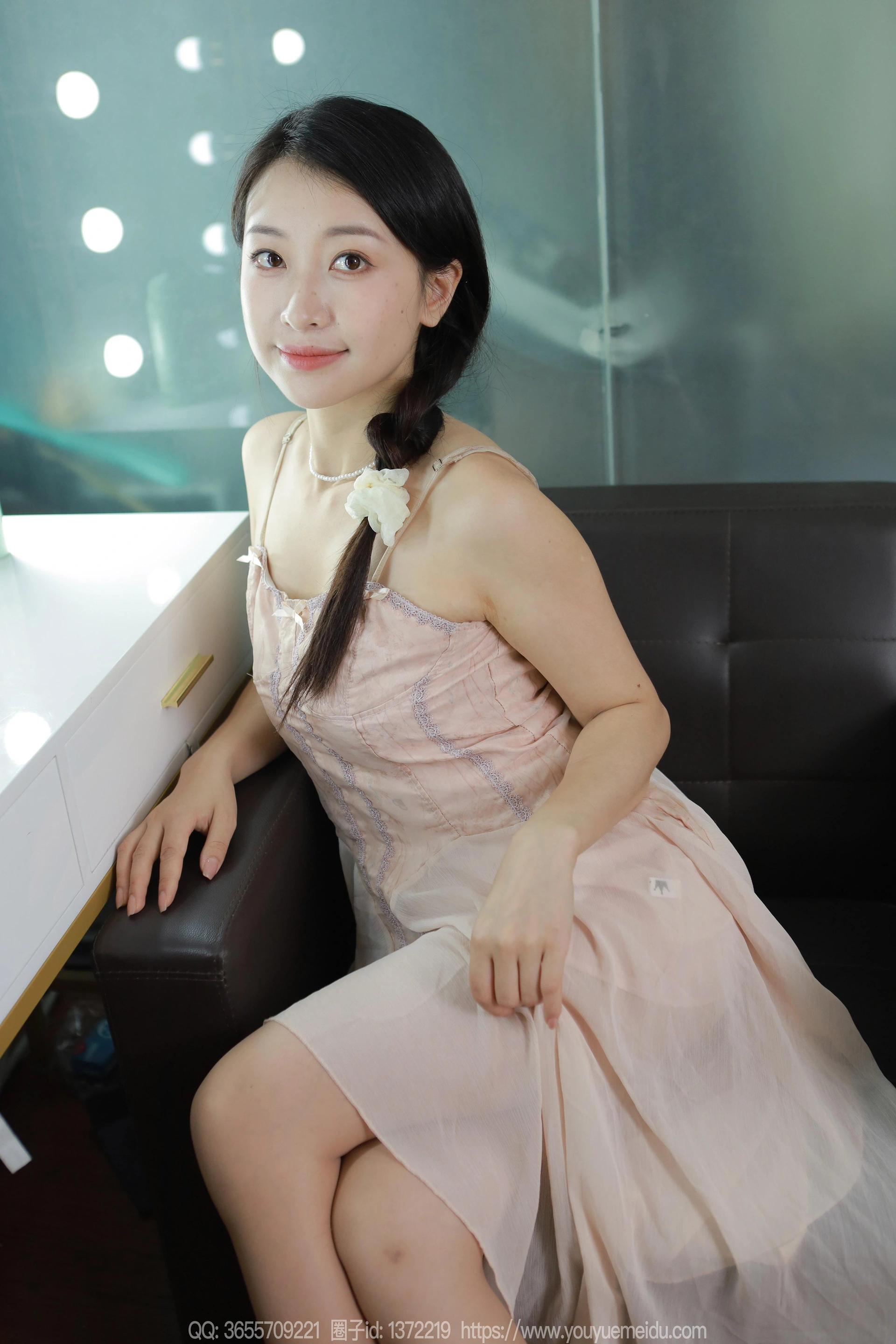 [IESS异思趣向] 2024.08.05 丝享家 1812 小婕《藕粉吊带裙》 3